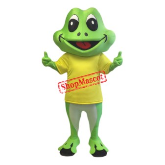 Superb Happy Frog Mascot Costume
