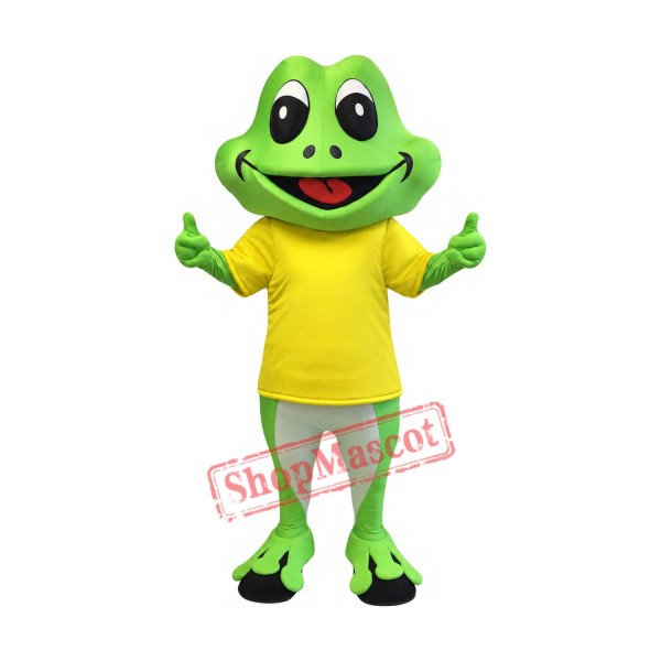 Superb Happy Frog Mascot Costume