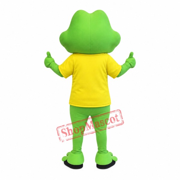 Superb Happy Frog Mascot Costume Superb Happy Frog Mascot Costume