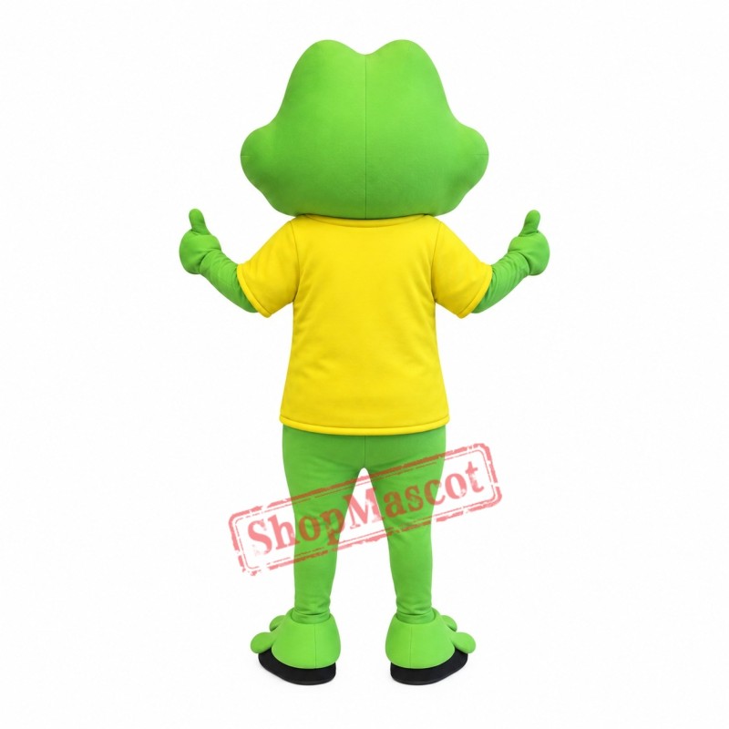 Superb Happy Frog Mascot Costume Superb Happy Frog Mascot Costume