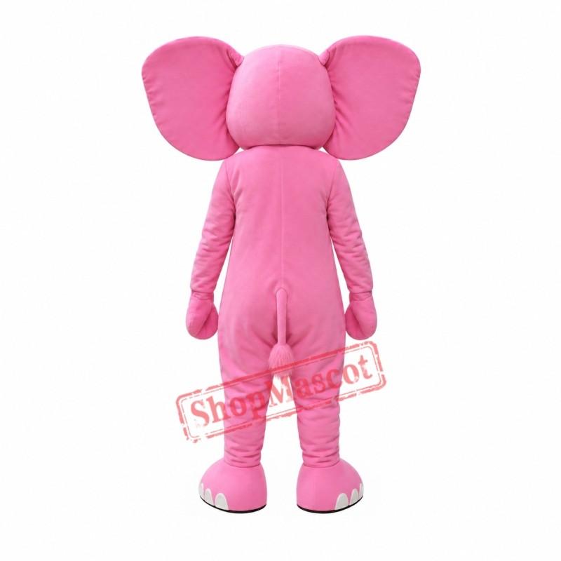 Superb Pink Elephant Mascot Costume Superb Pink Elephant Mascot Costume