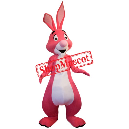 Superb Pink Rabbit Mascot Costume