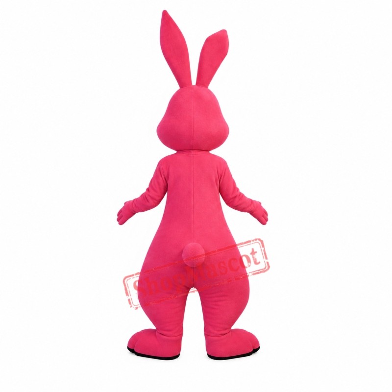 Superb Pink Rabbit Mascot Costume Superb Pink Rabbit Mascot Costume