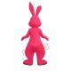 Superb Pink Rabbit Mascot Costume Superb Pink Rabbit Mascot Costume