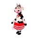 Superb Beautiful Cow Mascot Costume Superb Beautiful Cow Mascot Costume
