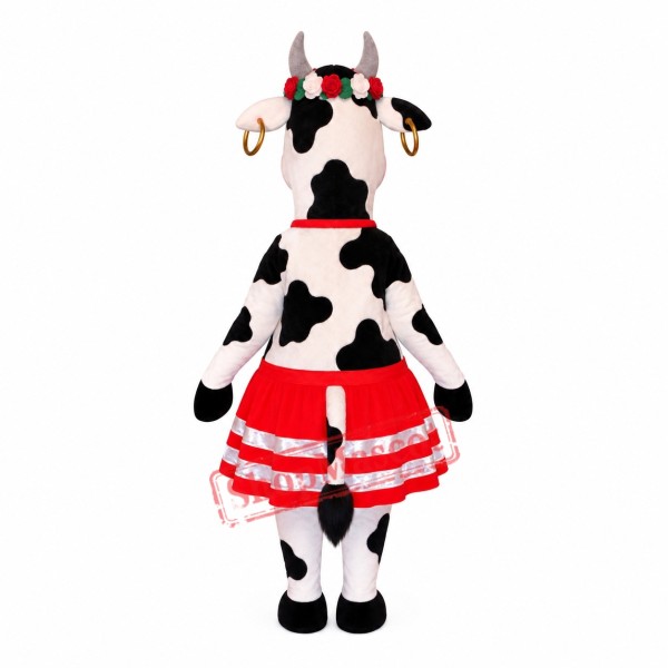 Superb Beautiful Cow Mascot Costume