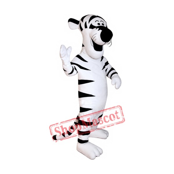 Cartoon White Tiger Mascot Costume Cartoon White Tiger Mascot Costume