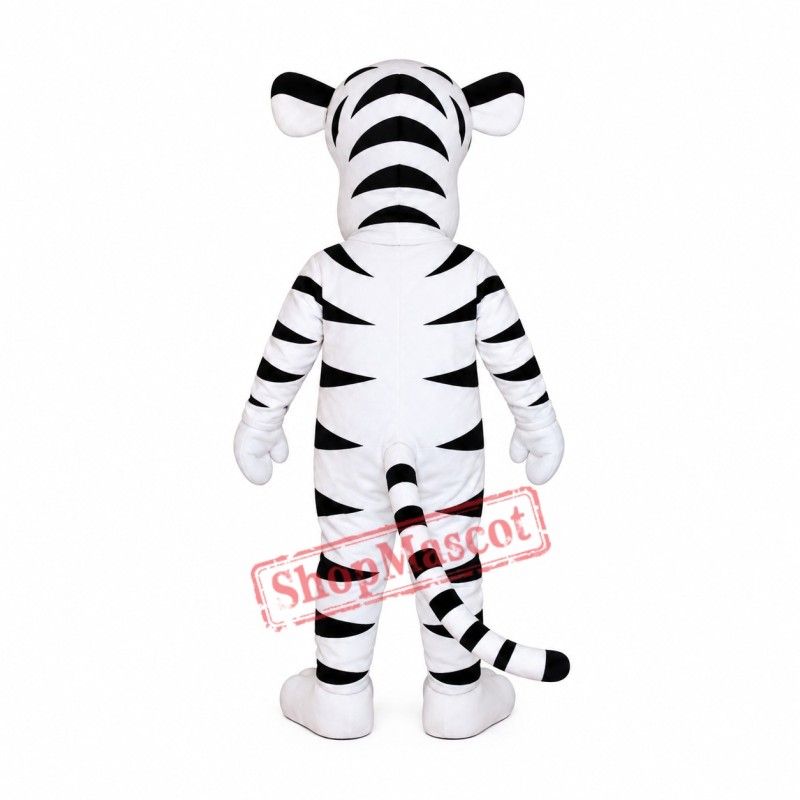 Cartoon White Tiger Mascot Costume Cartoon White Tiger Mascot Costume