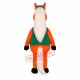 White Temple Hair Horse Mascot Costume White Temple Hair Horse Mascot Costume