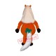 White Temple Hair Horse Mascot Costume White Temple Hair Horse Mascot Costume