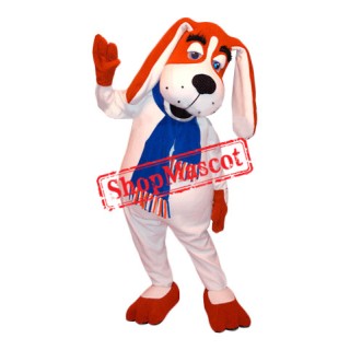 Lovely White Dog Mascot Costume for Adult
