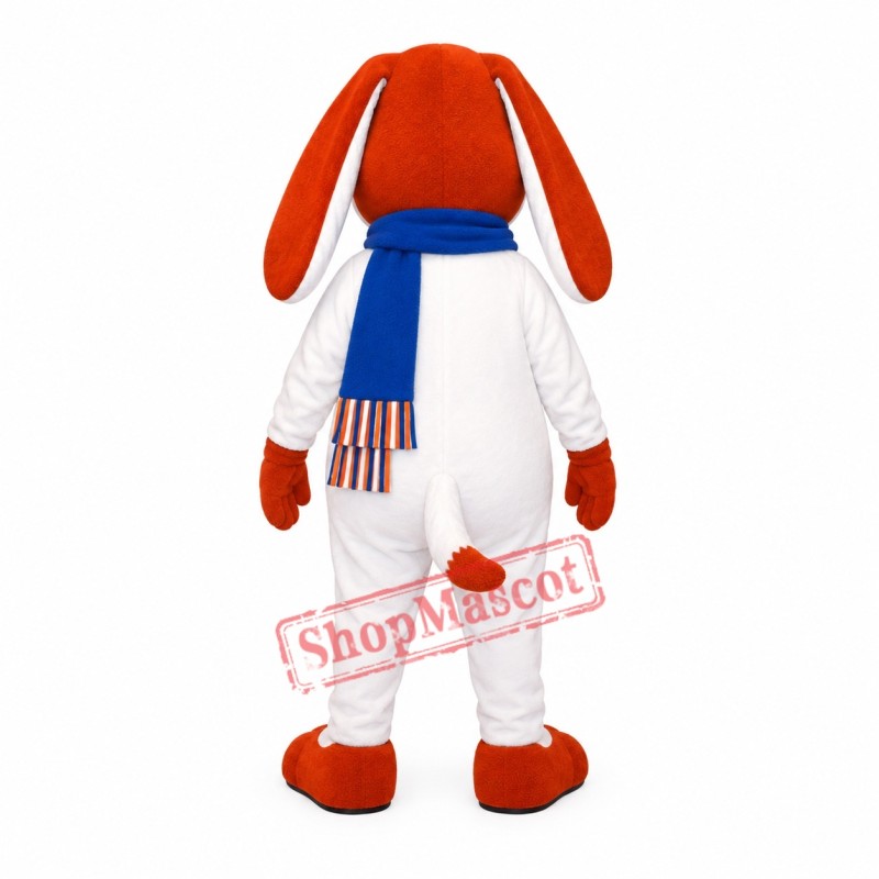 Lovely White Dog Mascot Costume for Adult Lovely White Dog Mascot Costume for Adult