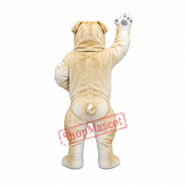 Realistic Wild Bulldog Mascot Costume Realistic Wild Bulldog Mascot Costume