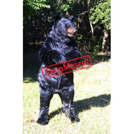 Realistic Wild Black Bear Mascot Costume