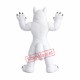 White Wild Wolf Mascot Costume White Wild Wolf Mascot Costume