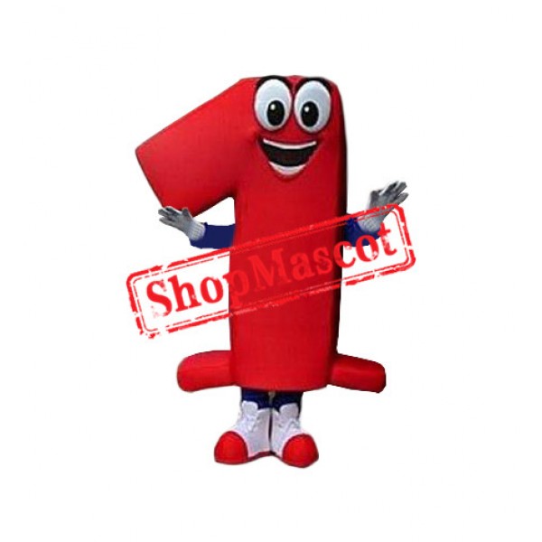 Superb Number One Mascot Costume