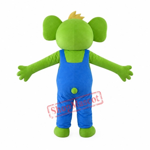 Cartoon Green Koala Mascot Costume Cartoon Green Koala Mascot Costume