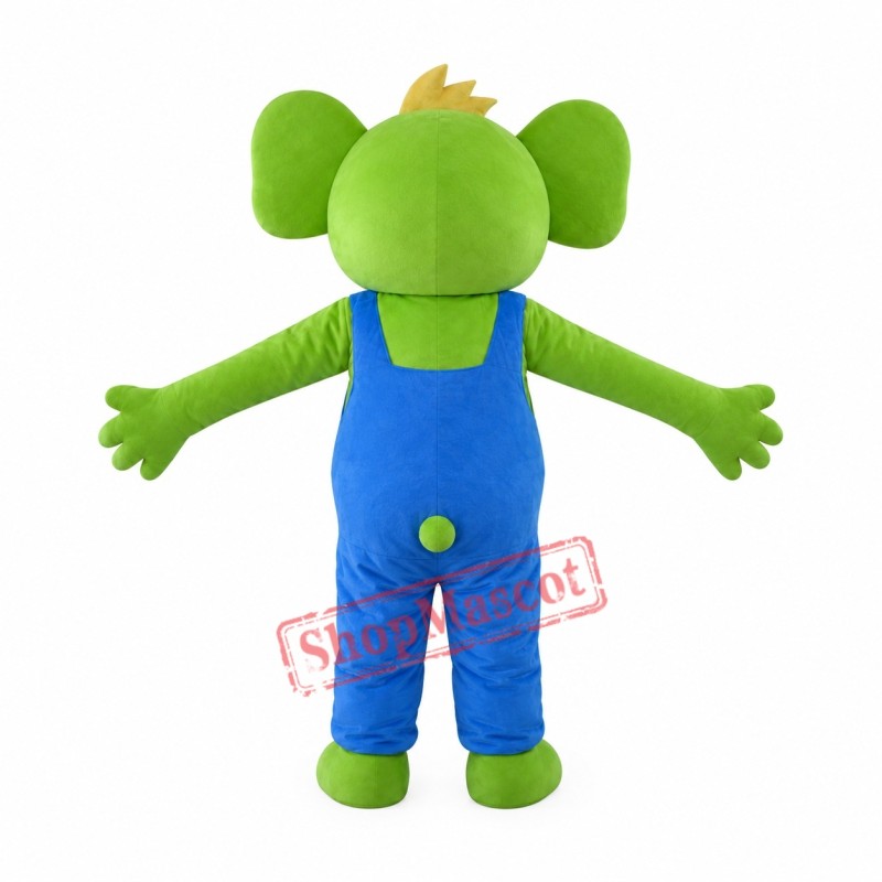 Cartoon Green Koala Mascot Costume Cartoon Green Koala Mascot Costume
