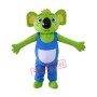 Cartoon Green Koala Mascot Costume