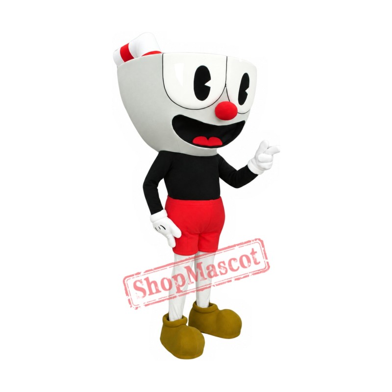 Cuphead Mascot Costume Cuphead Mascot Costume
