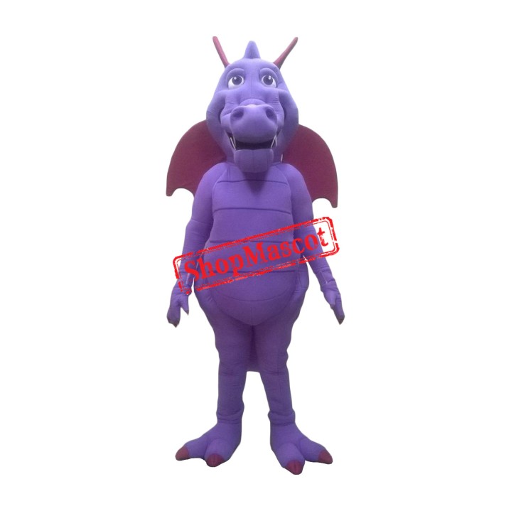 Superb Purple Dragon Mascot Costume
