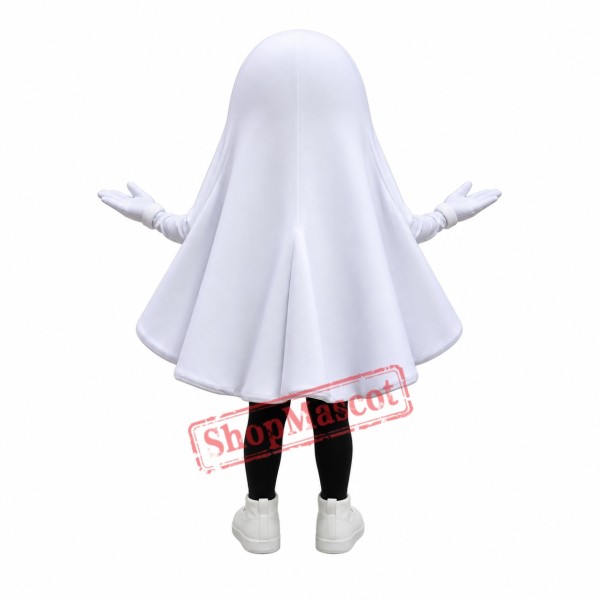 Cute Lightweight White Ghost Mascot Costume Cute Lightweight White Ghost Mascot Costume