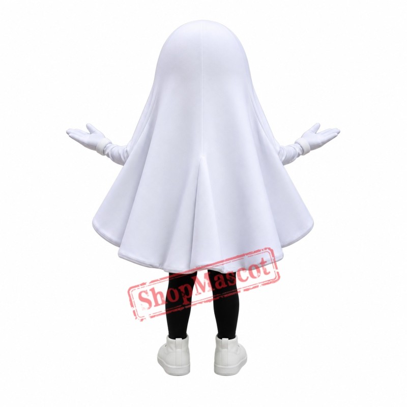 Cute Lightweight White Ghost Mascot Costume Cute Lightweight White Ghost Mascot Costume