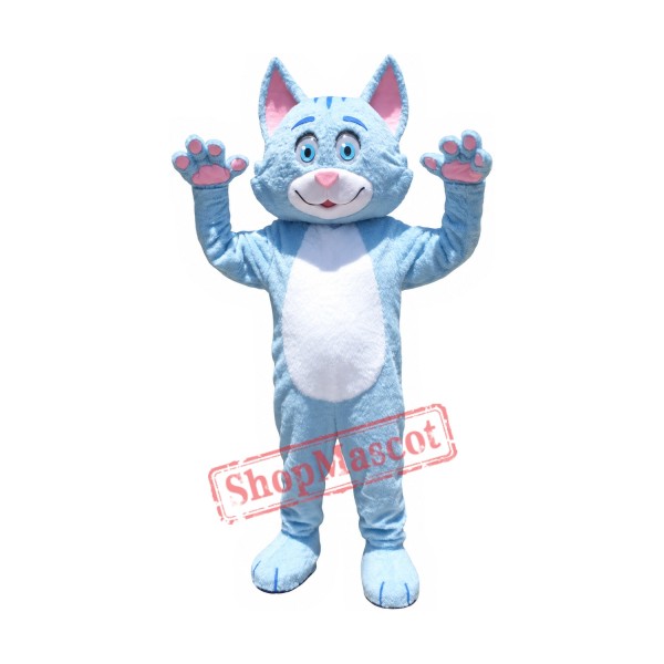 Lovely Blue Cat Mascot Costume Lovely Blue Cat Mascot Costume