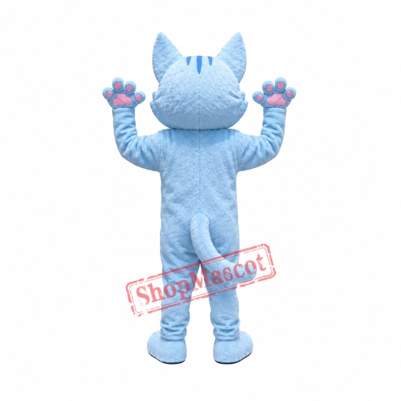 Lovely Blue Cat Mascot Costume Lovely Blue Cat Mascot Costume