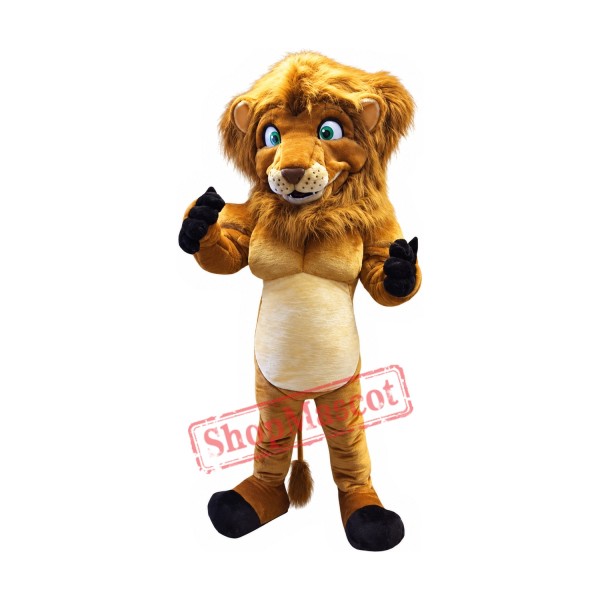 Muscular Lion Mascot Costume Muscular Lion Mascot Costume