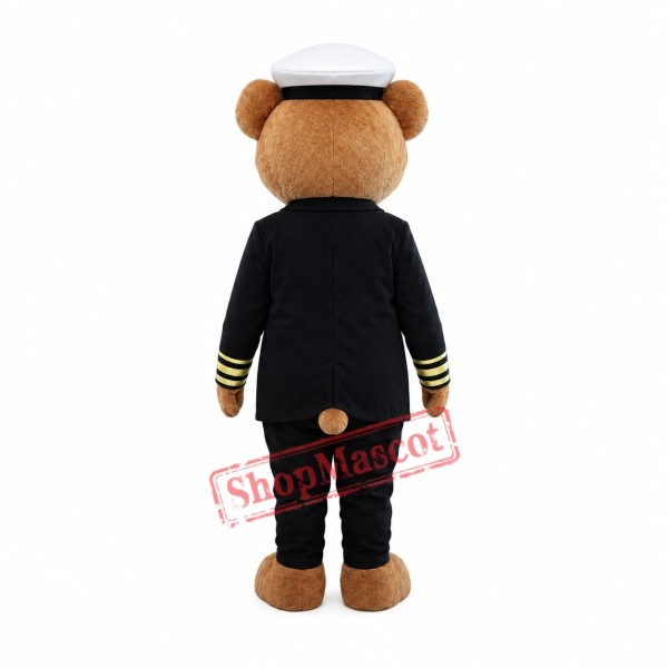 Captain Bear Mascot Costume Captain Bear Mascot Costume