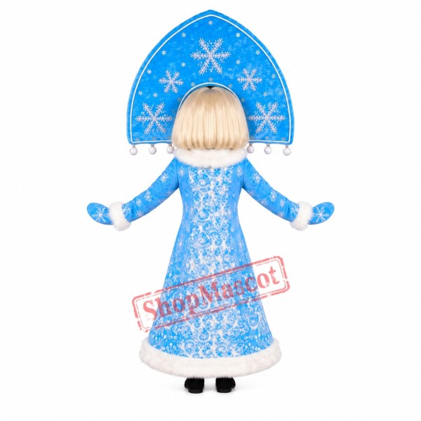 Winter Pure Girl Mascot Costume Winter Pure Girl Mascot Costume