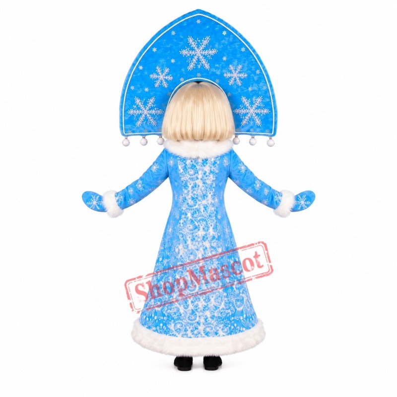 Winter Pure Girl Mascot Costume Winter Pure Girl Mascot Costume