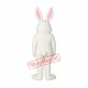 Beautiful White Rabbit Mascot Costume Beautiful White Rabbit Mascot Costume