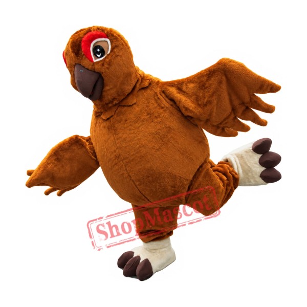 Superb Brown Bird Mascot Costume Superb Brown Bird Mascot Costume