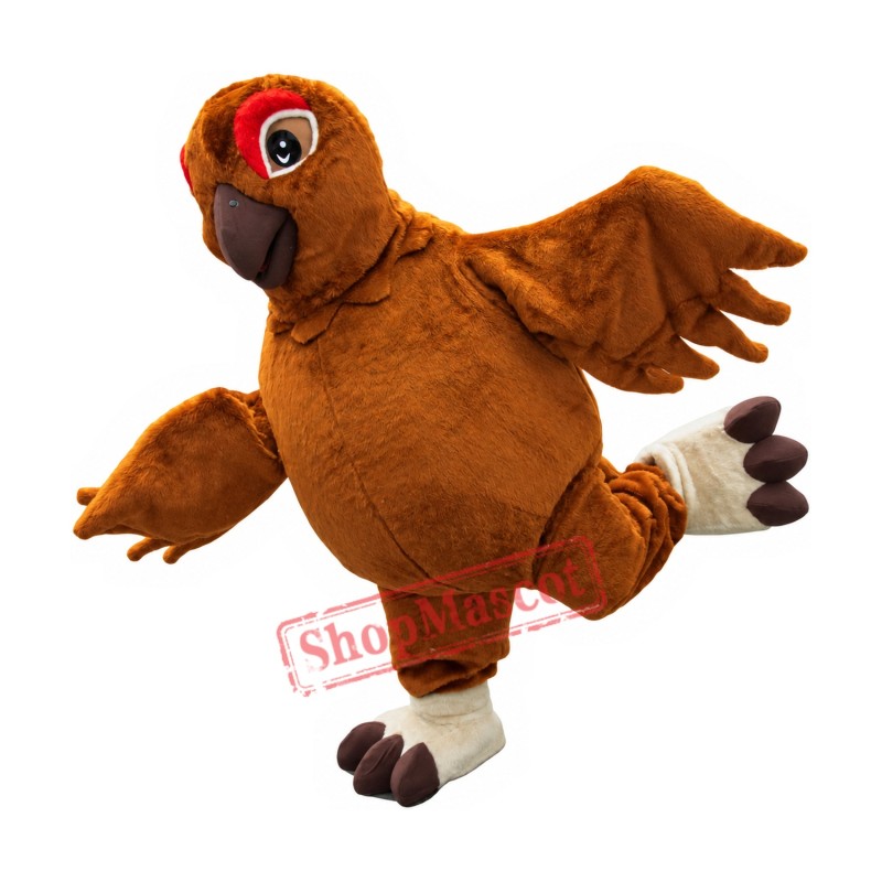 Superb Brown Bird Mascot Costume Superb Brown Bird Mascot Costume