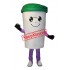 White Recycle Cup Mascot Costume