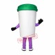 White Recycle Cup Mascot Costume White Recycle Cup Mascot Costume