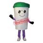 White Recycle Cup Mascot Costume
