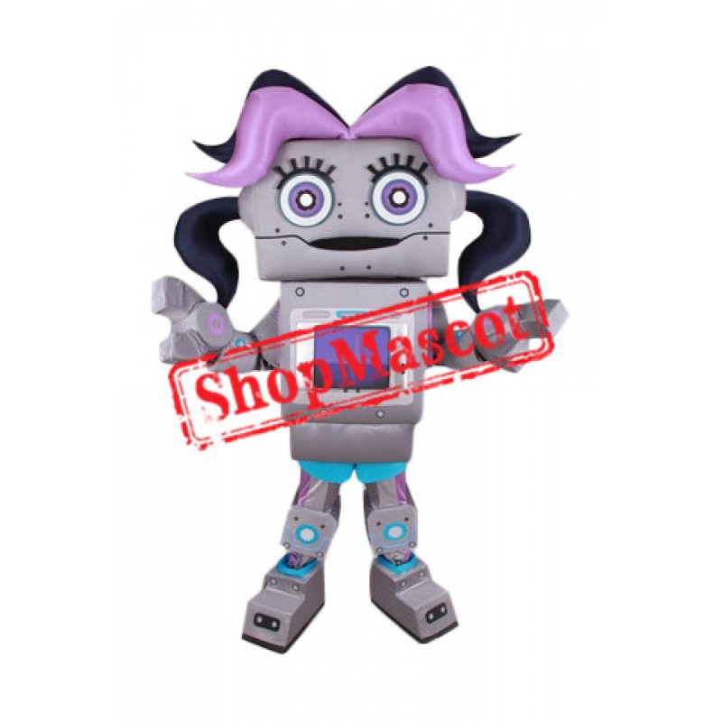 Beautiful Robot Mascot Costume