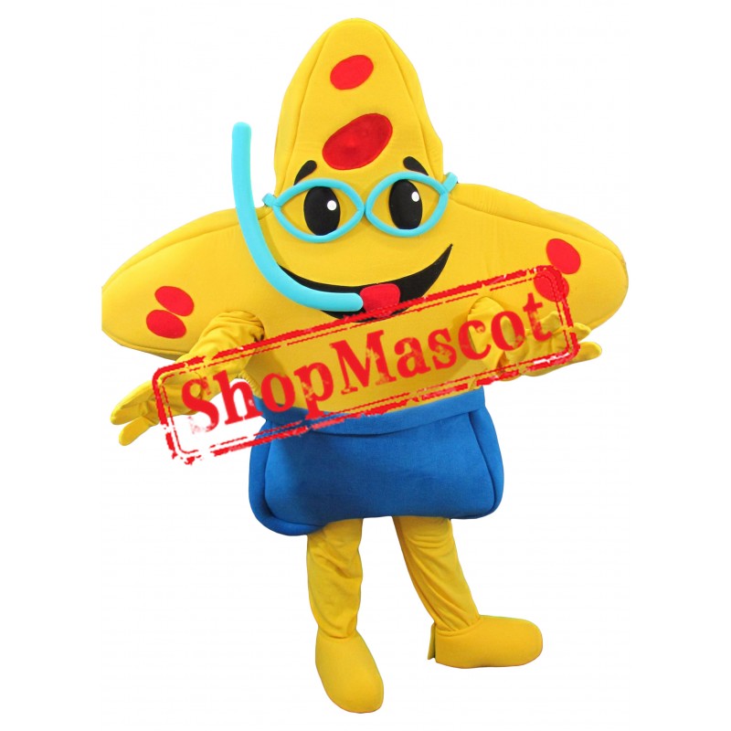 Happy Lightweight Starfish Mascot Costume