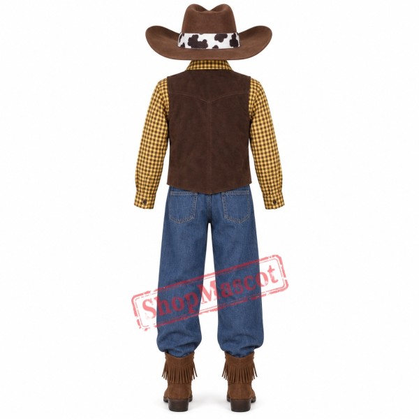 Handsome Cowboy Mascot Costume Handsome Cowboy Mascot Costume