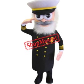 Superb Old Captain Mascot Costume