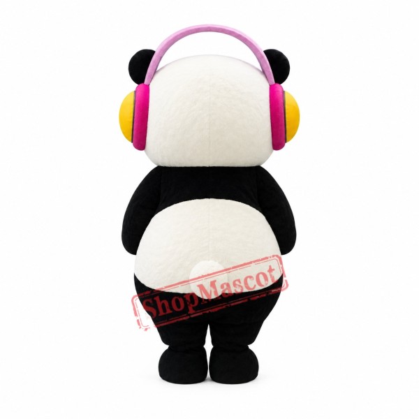 DJ Panda Mascot Costume DJ Panda Mascot Costume