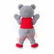 Lovely Grey Bear Mascot Costume Lovely Grey Bear Mascot Costume