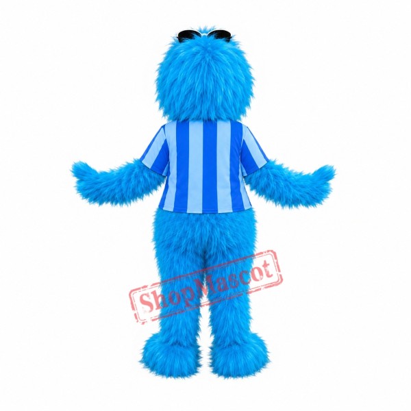 Cool Blue Monster Mascot Costume Cool Blue Monster Mascot Costume