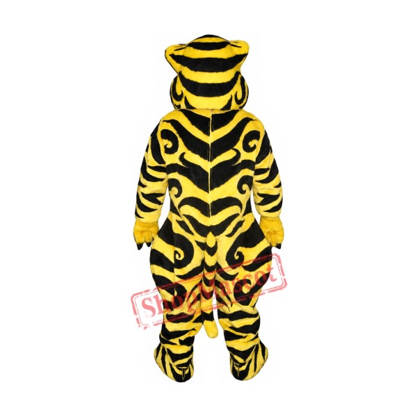 Yellow Tiger Mascot Costume