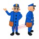 Superb Postman Mascot Costume Superb Postman Mascot Costume