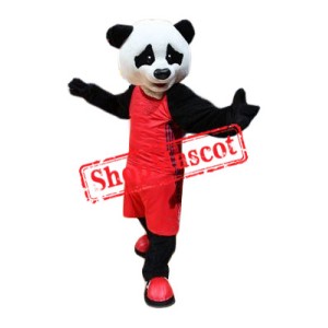 Superb Sport Panda Mascot Costume