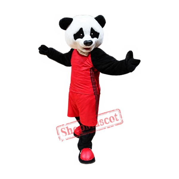 Superb Sport Panda Mascot Costume